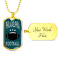 Philadelphia Fan Necklace Dog Tag Stainless Steel or 18k Gold 24" Chain - Express Your Love Gifts