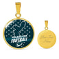 Philadelphia Football Fan Circle Necklace Stainless Steel or 18k Gold 18-22" - Express Your Love Gifts