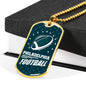 Philadelphia Football Philly Fan Necklace Stainless Steel or 18k Gold Dog Tag 24" Chain-Express Your Love Gifts