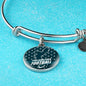 Philadelphia Football Philly Fan Stainless Steel or 18k Gold Circle Bangle Bracelet - Express Your Love Gifts