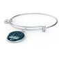 Philadelphia Football Philly Fan Stainless Steel or 18k Gold Circle Bangle Bracelet - Express Your Love Gifts