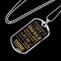 Philippians 4:8 Whatever There Is True Necklace Stainless Steel or 18k Gold Dog Tag 24" Chain-Express Your Love Gifts