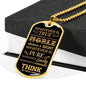 Philippians 4:8 Whatever There Is True Necklace Stainless Steel or 18k Gold Dog Tag 24" Chain-Express Your Love Gifts