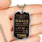 Philippians 4:8 Whatever There Is True Necklace Stainless Steel or 18k Gold Dog Tag 24" Chain-Express Your Love Gifts