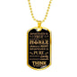 Philippians 4:8 Whatever There Is True Necklace Stainless Steel or 18k Gold Dog Tag 24" Chain-Express Your Love Gifts