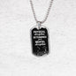 Physical Discipline Necklace Stainless Steel or 18k Gold Dog Tag 24" Chain-Express Your Love Gifts