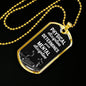 Physical Discipline Necklace Stainless Steel or 18k Gold Dog Tag 24" Chain-Express Your Love Gifts