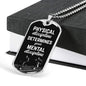 Physical Discipline Necklace Stainless Steel or 18k Gold Dog Tag 24" Chain-Express Your Love Gifts