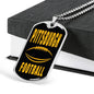 Pittsburgh Fan Necklace Dog Tag Stainless Steel or 18k Gold 24" Chain - Express Your Love Gifts