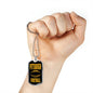 Pittsburgh Fan Necklace Dog Tag Stainless Steel or 18k Gold 24" Chain - Express Your Love Gifts
