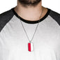 Poland Flag Necklace Poland Flag Stainless Steel or 18k Gold Dog Tag 24" - Express Your Love Gifts