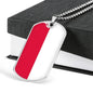 Poland Flag Necklace Poland Flag Stainless Steel or 18k Gold Dog Tag 24" - Express Your Love Gifts