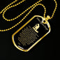 Police Prayer Necklace Stainless Steel or 18k Gold Dog Tag 24" Chain - Express Your Love Gifts