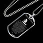 Police Prayer Necklace Stainless Steel or 18k Gold Dog Tag 24" Chain - Express Your Love Gifts