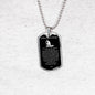 Police Prayer Necklace Stainless Steel or 18k Gold Dog Tag 24" Chain - Express Your Love Gifts
