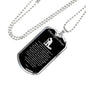 Police Prayer Necklace Stainless Steel or 18k Gold Dog Tag 24" Chain - Express Your Love Gifts