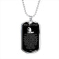 Police Prayer Necklace Stainless Steel or 18k Gold Dog Tag 24" Chain - Express Your Love Gifts