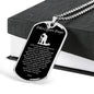 Police Prayer Necklace Stainless Steel or 18k Gold Dog Tag 24" Chain - Express Your Love Gifts