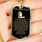 Police Prayer Necklace Stainless Steel or 18k Gold Dog Tag 24" Chain - Express Your Love Gifts
