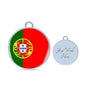 Portugal Flag Bracelet Portugal Flag Stainless Steel or 18k Gold Circle Bangle - Express Your Love Gifts