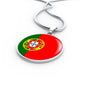 Portugal Flag Necklace Portugal Flag Stainless Steel or 18k Gold 18-22" - Express Your Love Gifts