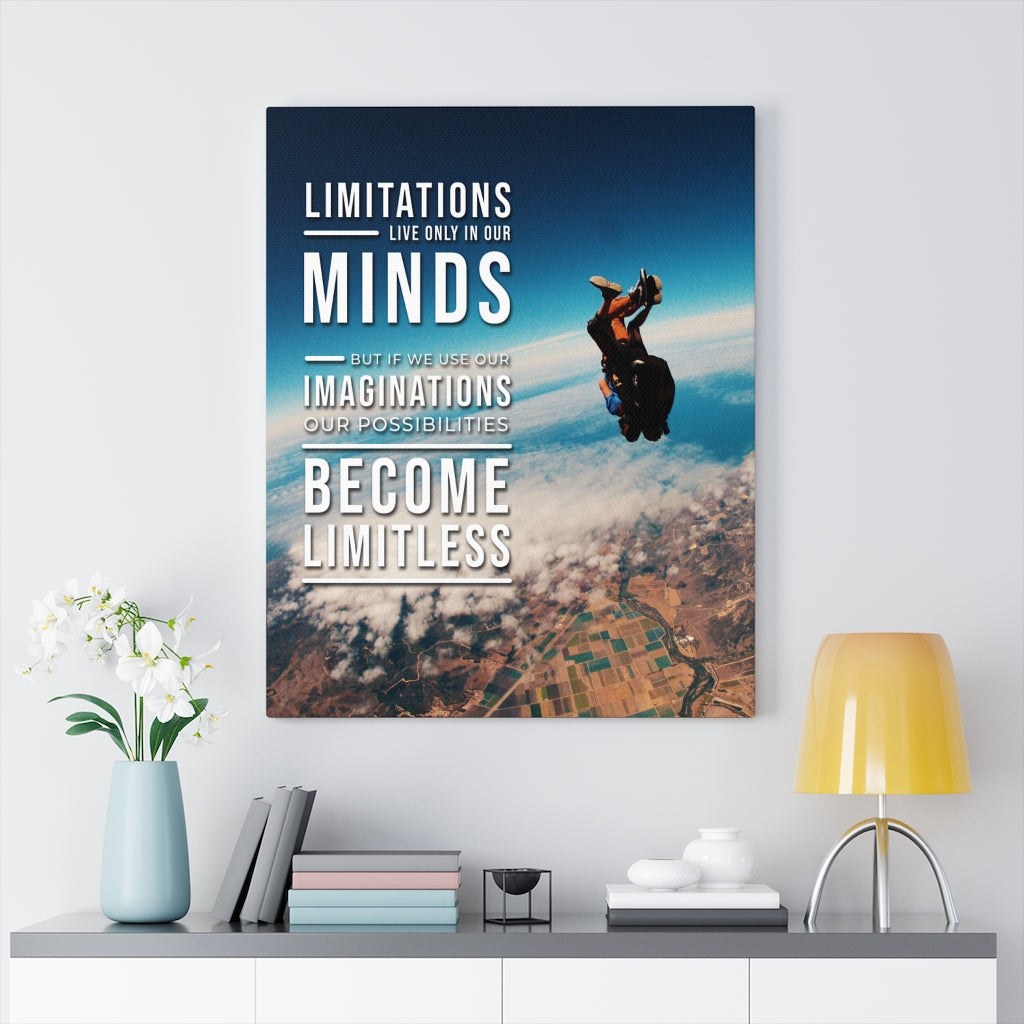 Possibilities Become Limitless Motivational Wall Art Print Ready to Hang - Express Your Love Gifts