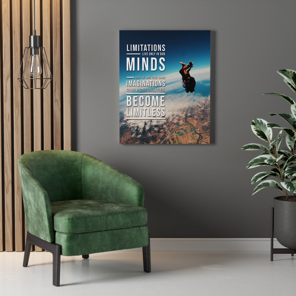 Possibilities Become Limitless Motivational Wall Art Print Ready to Hang - Express Your Love Gifts