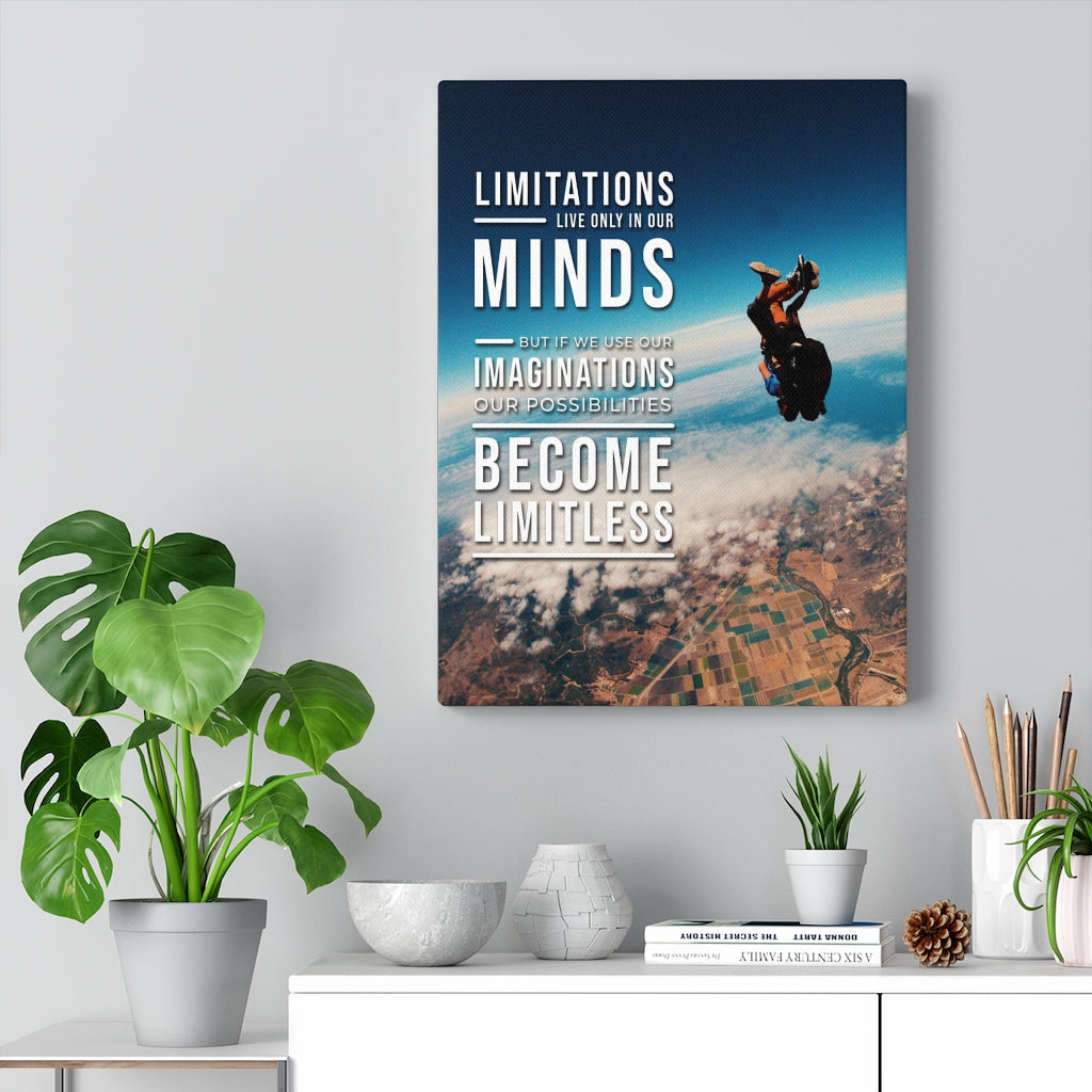 Possibilities Become Limitless Motivational Wall Art Print Ready to Hang - Express Your Love Gifts