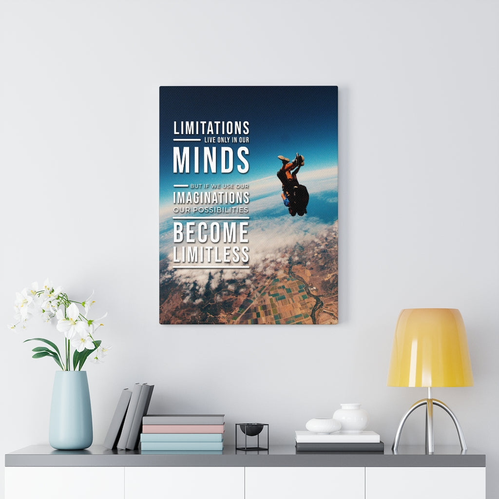 Possibilities Become Limitless Motivational Wall Art Print Ready to Hang - Express Your Love Gifts