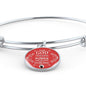 Power Of God Bible Verse Stainless Steel or 18k Gold Circle Bangle Bracelet - Express Your Love Gifts