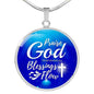 Praise God Circle Necklace Stainless Steel or 18k Gold 18-22" - Express Your Love Gifts