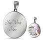 Pray Always Scripture Necklace Circle Pendant Stainless Steel or 18k Gold 18-22"-Express Your Love Gifts