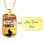 Prayer Christian Gift Stainless Steel or 18k Gold Dog Tag 24" Chain-Express Your Love Gifts