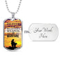 Prayer Christian Gift Stainless Steel or 18k Gold Dog Tag 24" Chain-Express Your Love Gifts
