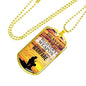 Prayer Christian Gift Stainless Steel or 18k Gold Dog Tag 24" Chain-Express Your Love Gifts