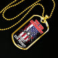 Protect My 2Nd Amendment Dog Tag Stainless Steel or 18k Gold 24" Chain - Express Your Love Gifts