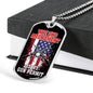 Protect My 2Nd Amendment Dog Tag Stainless Steel or 18k Gold 24" Chain - Express Your Love Gifts