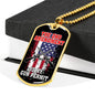 Protect My 2Nd Amendment Dog Tag Stainless Steel or 18k Gold 24" Chain - Express Your Love Gifts