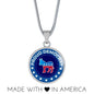 Proud Liberal Democrat Donkey Circle Necklace Stainless Steel or 18k Gold 18-22"-Express Your Love Gifts