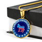 Proud Liberal Democrat Donkey Circle Necklace Stainless Steel or 18k Gold 18-22"-Express Your Love Gifts