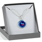 Proud Liberal Democrat Donkey Circle Necklace Stainless Steel or 18k Gold 18-22"-Express Your Love Gifts