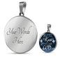 Be Still And Know That I Am God Circle Necklace Stainless Steel or 18k Gold 18-22" - Express Your Love Gifts