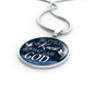 Be Still And Know That I Am God Circle Necklace Stainless Steel or 18k Gold 18-22" - Express Your Love Gifts