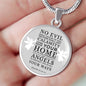 Psalm 91:1011 Circle Necklace Stainless Steel or 18k Gold 18-22" - Express Your Love Gifts