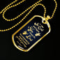 Psalm 91 Guardian Angel Protects Always Bible Necklace Stainless Steel or 18k Gold Dog Tag W 24"-Express Your Love Gifts
