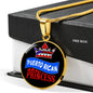 Puerto Rican Princess Circle Pendant Necklace Stainless Steel or 18k Gold 18-22" - Express Your Love Gifts