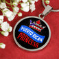 Puerto Rican Princess Circle Pendant Necklace Stainless Steel or 18k Gold 18-22" - Express Your Love Gifts