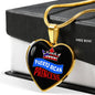 Puerto Rican Princess Necklace Stainless Steel or 18k Gold Heart Pendant 18-22'' - Express Your Love Gifts