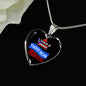 Puerto Rican Princess Necklace Stainless Steel or 18k Gold Heart Pendant 18-22'' - Express Your Love Gifts