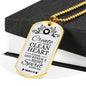 Pure Heart And Renewed Spirit Christian Faith Necklace Stainless Steel or 18k Gold Dog Tag 24" Chain-Express Your Love Gifts